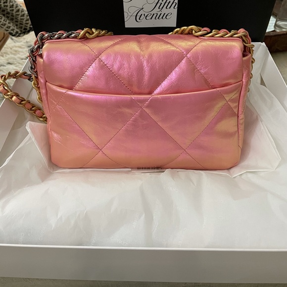 ❗️SOLD❗️Chanel 19 bag 21p pink iridescent small - Picture 5 of 15